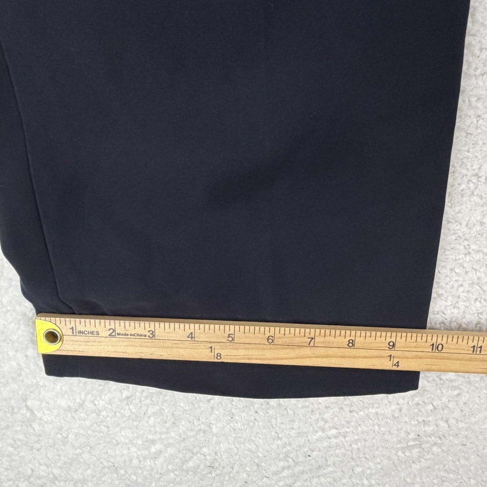 Louis Vuitton Dress Pants Womens 40 Black Straight Leg Polyester Uniform Work - Picture 8 of 11